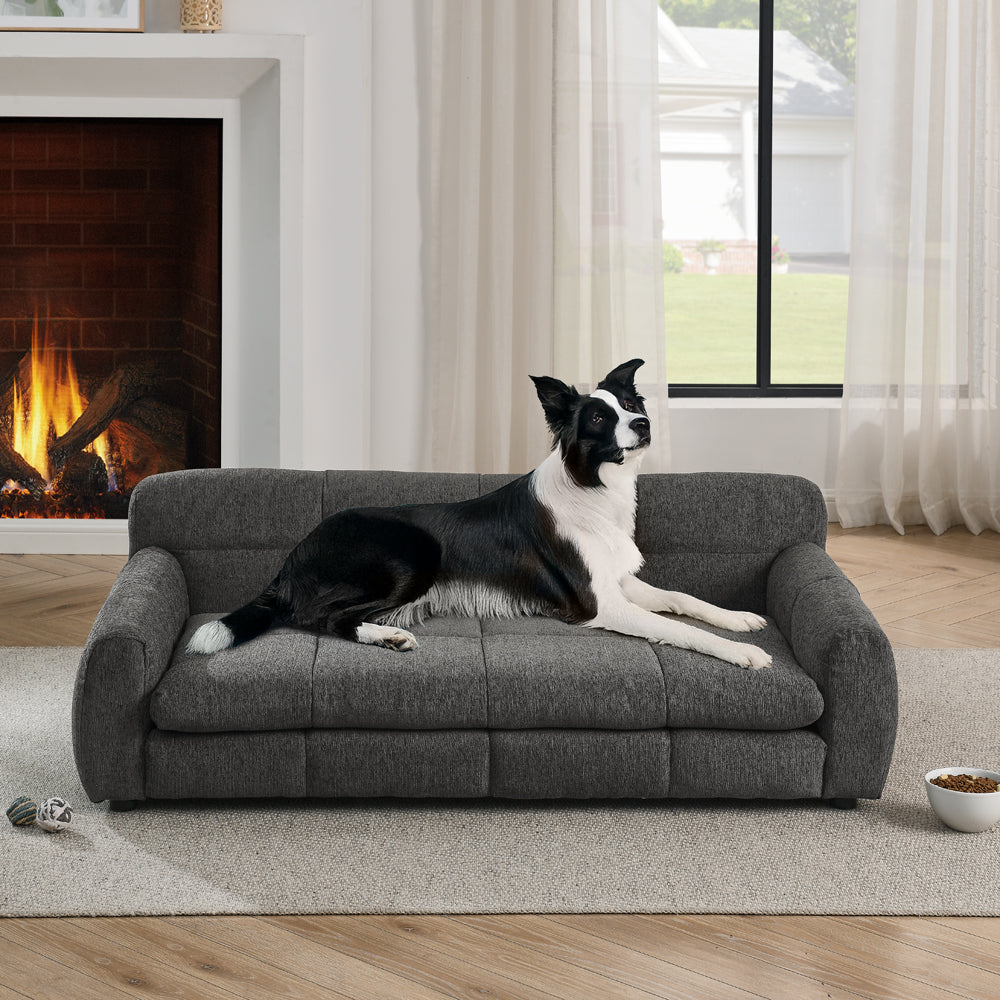 Soft and comfortable pet bed for big and oversized dogs, durable elevated dog sofa bed, comfortable dog sofa, modern and fashionable