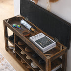Height-Adjustable Long Shoe-Changing Bench