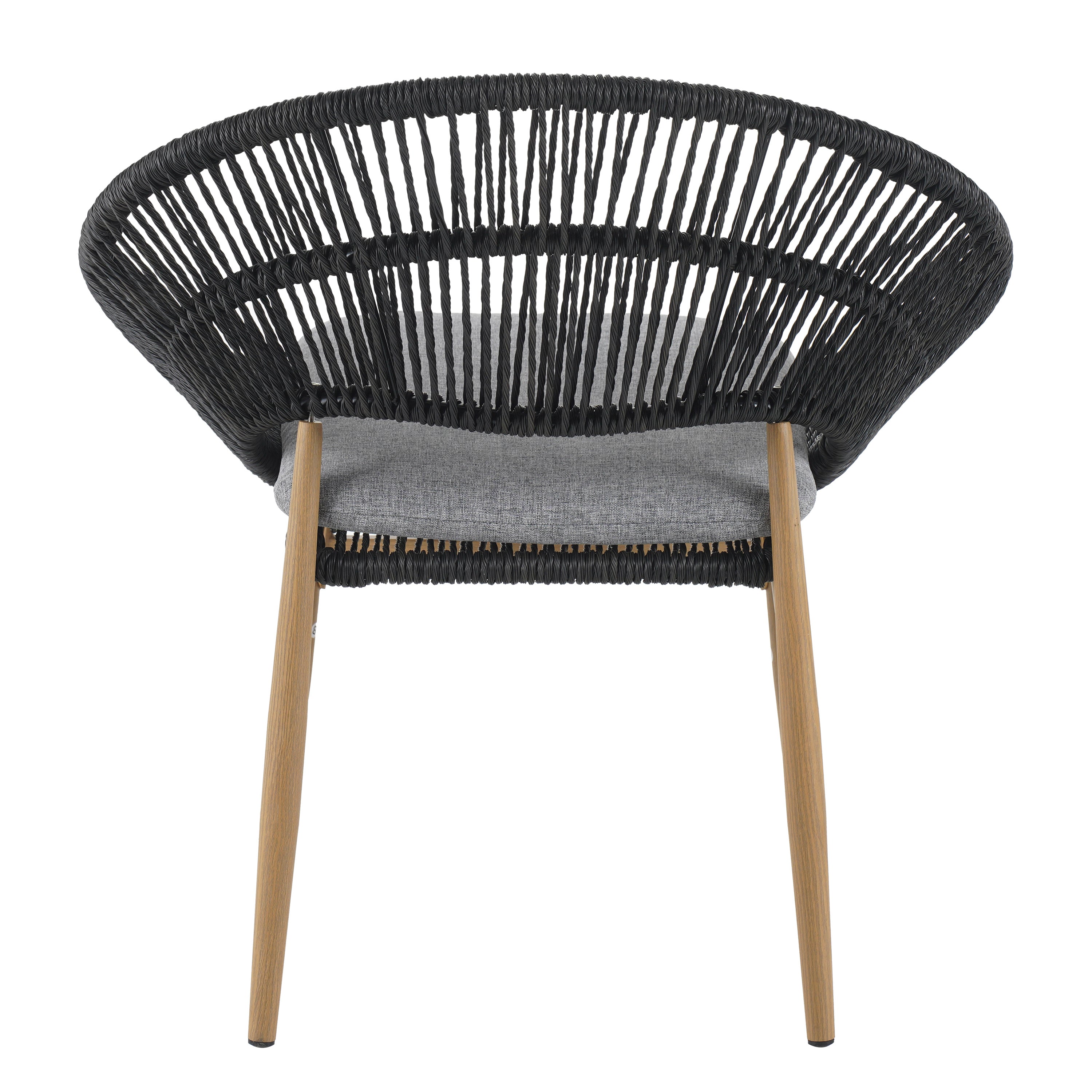Cyril Outdoor Wicker Papasan Style Dining Chair