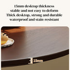 Walnut Round Dining Table