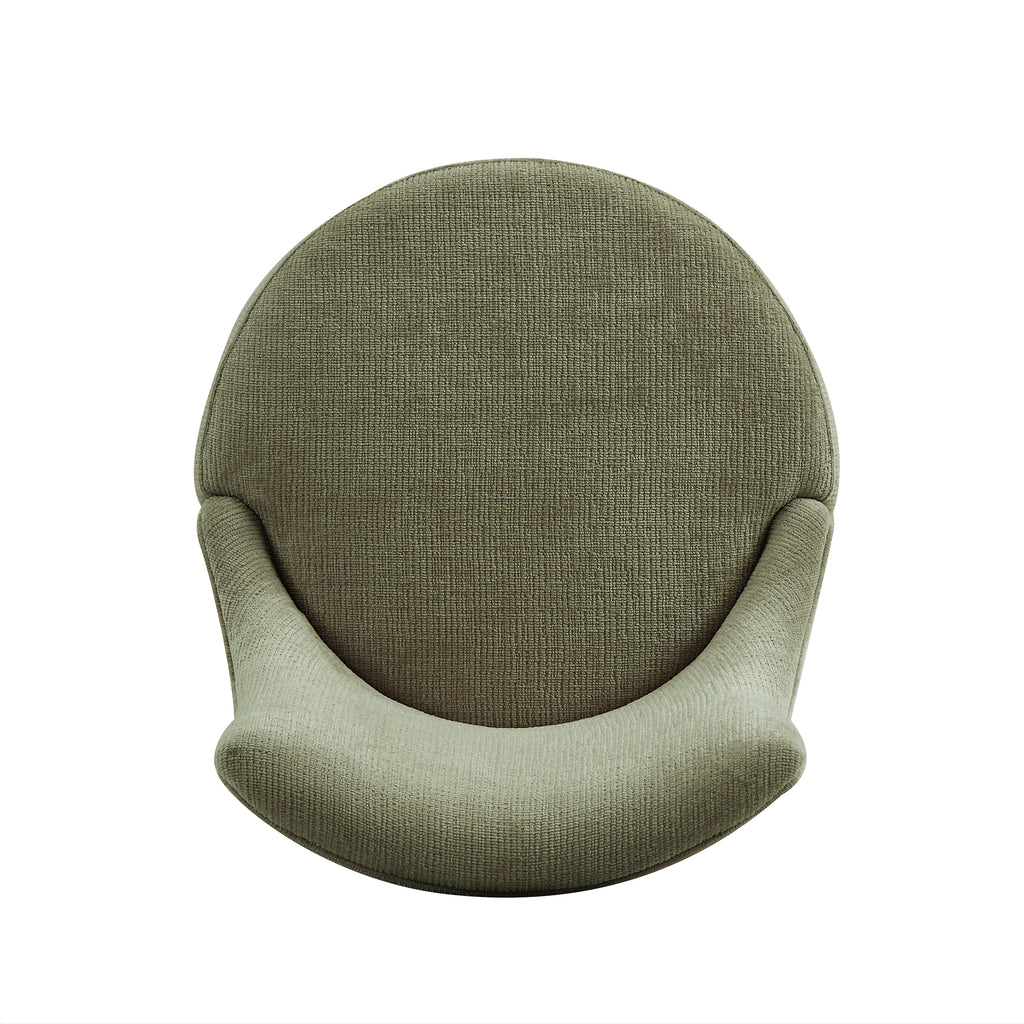 Lucia Wood Chenille Counter Stool in Leaf