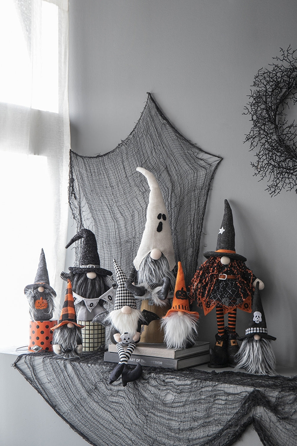 23.5" Whimsical Standing Ghost Gnome