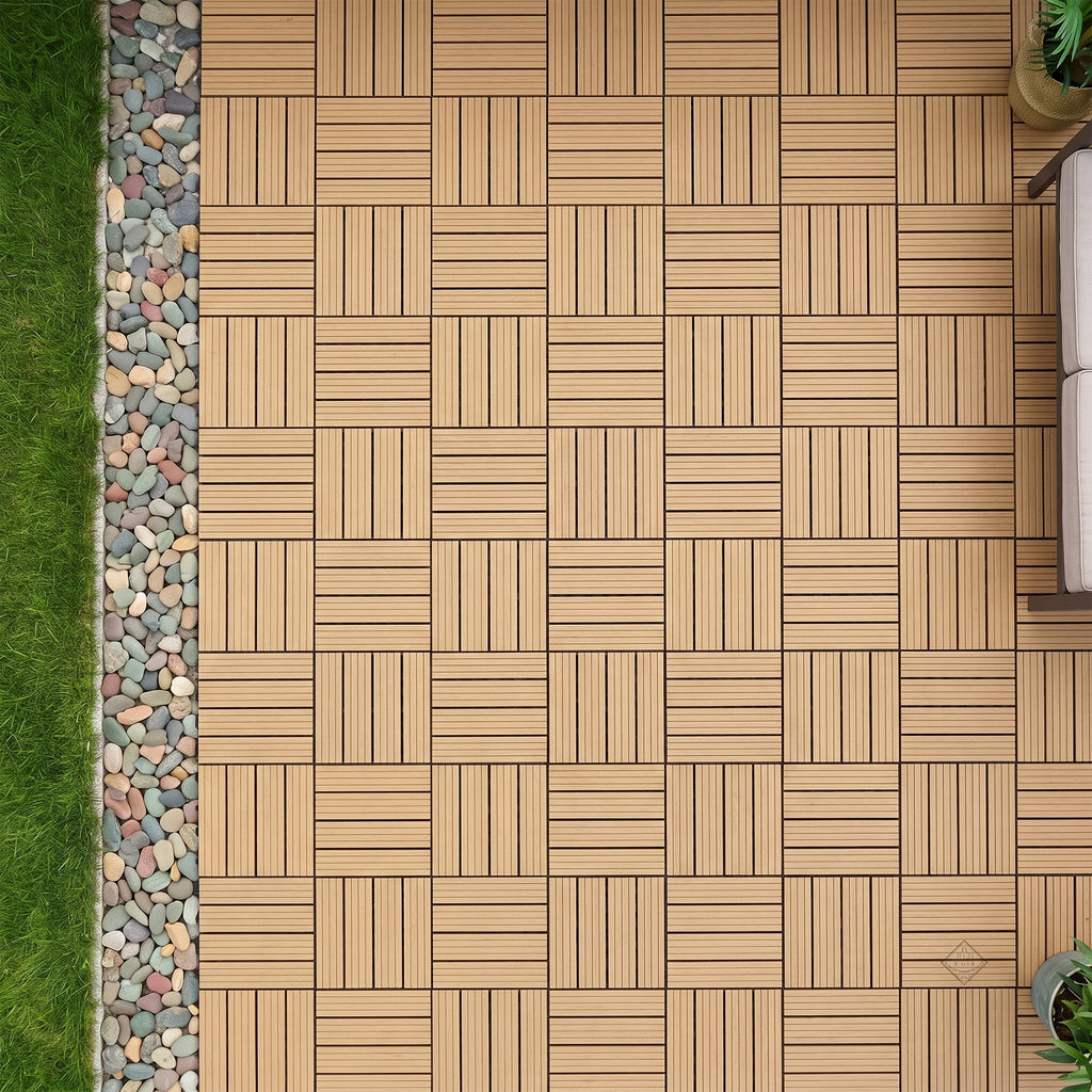 Interlocking WPC Deck Tiles 11.8"x11.8"