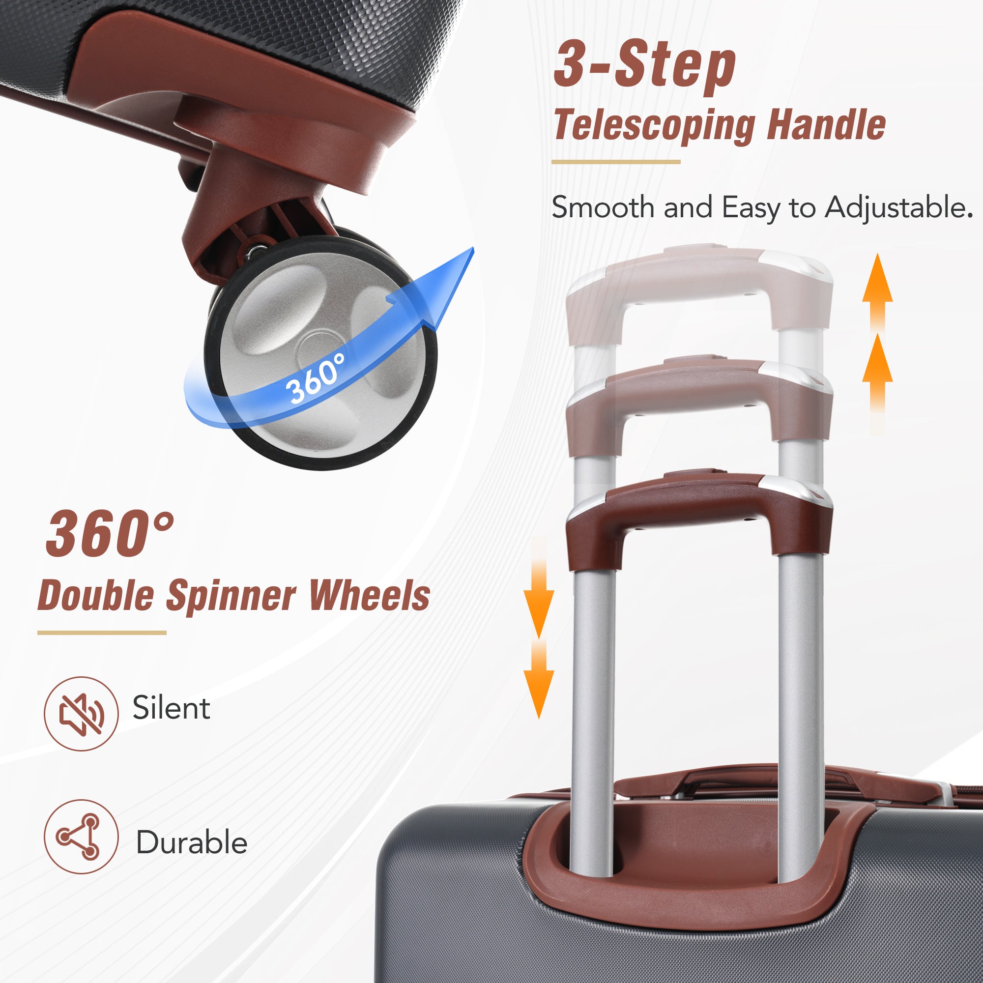 Hardshell Luggage Sets - 3 Pieces