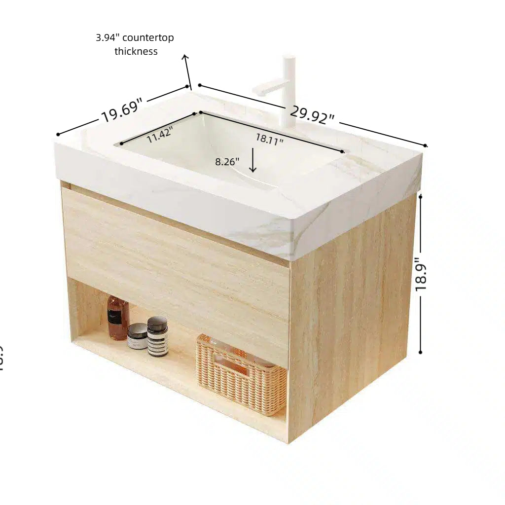 Frigga 30" Bathroom Vanity and Sink