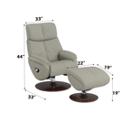 Kandoro Swivel Accent Chair with Ottoman