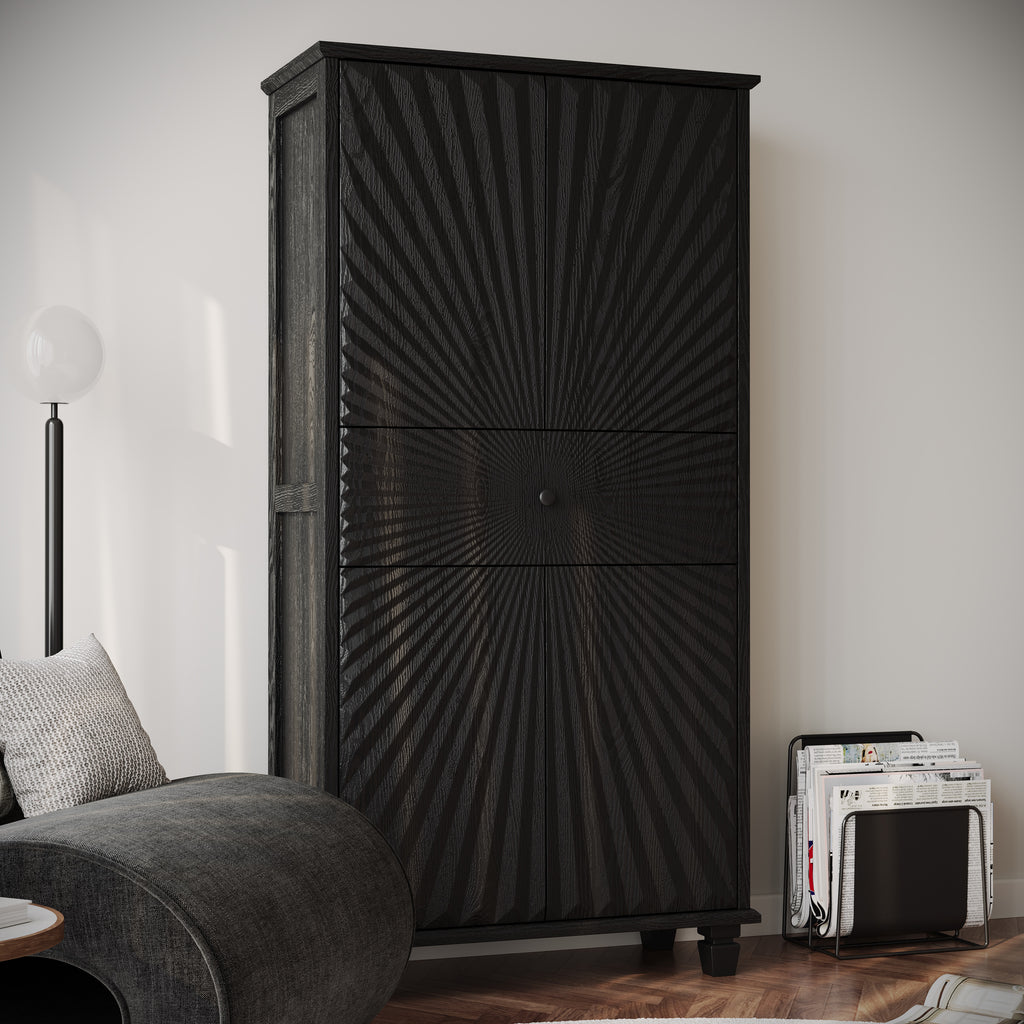 64.5'' Tall Accent 4-Door Cabinet