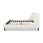 Aspen Vertical Tufted Headboard Platform Bed Set, King, Cloud