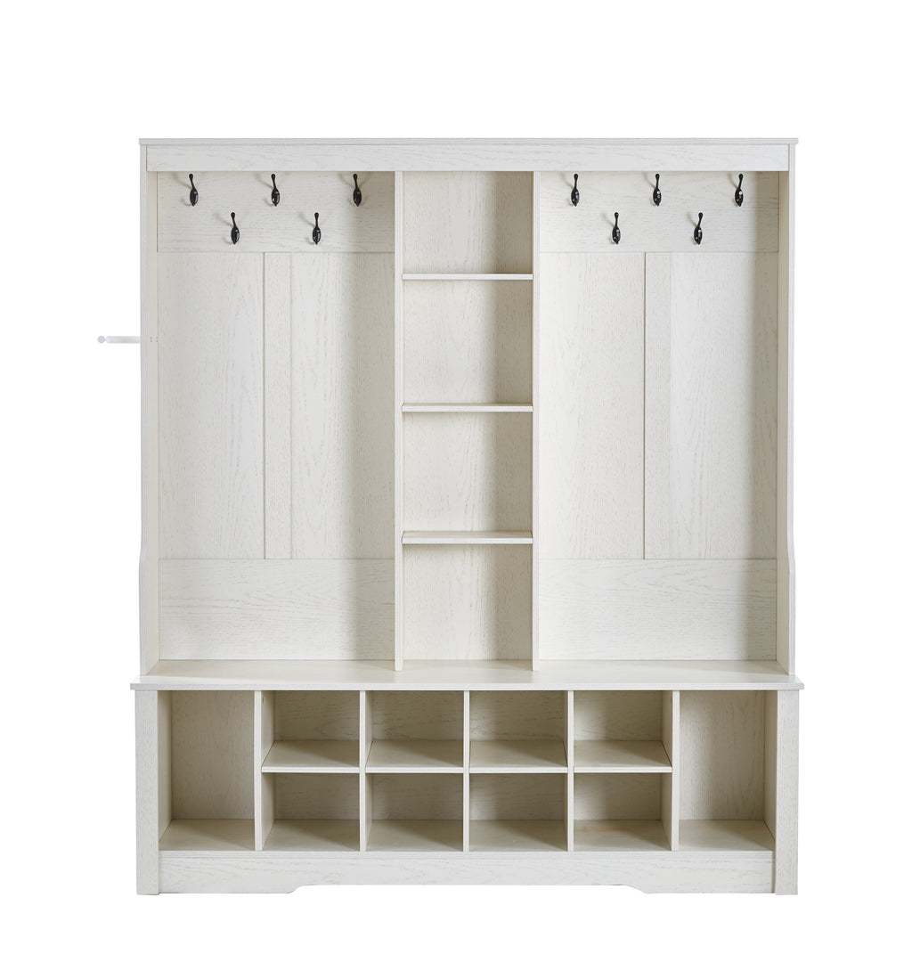 Itaar Hall Tree with Bench and Shoe Storage