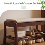 Wood Shoe Storage Bench