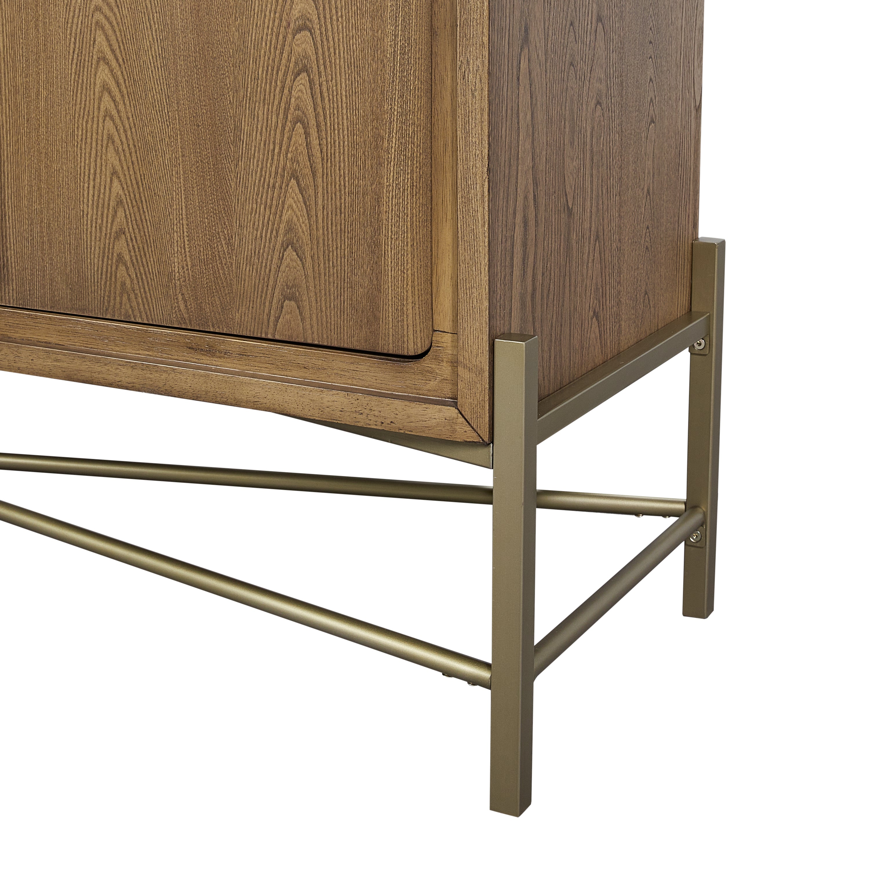 Metal Base Latte Sideboard