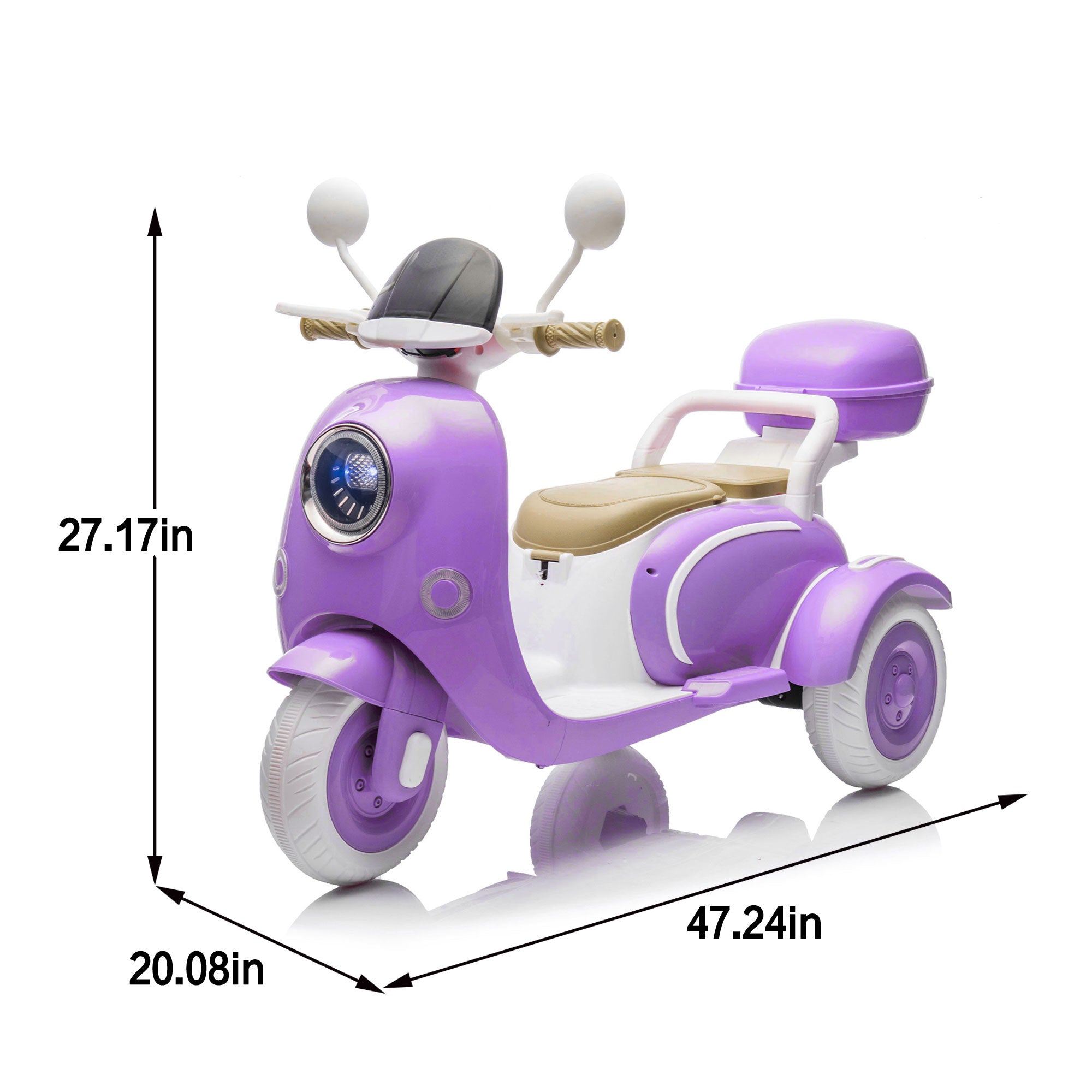12V Two Motors Kids Ride On Electric Motorcycle