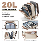 3-Piece Luggage Set - 20in Checked Suitcase with TSA Lock