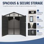 8x10 FT Plastic Outdoor Storage Shed