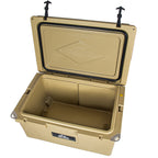 110 Quart Khaki Cooler, Rotomolded Insulated Ice Chest