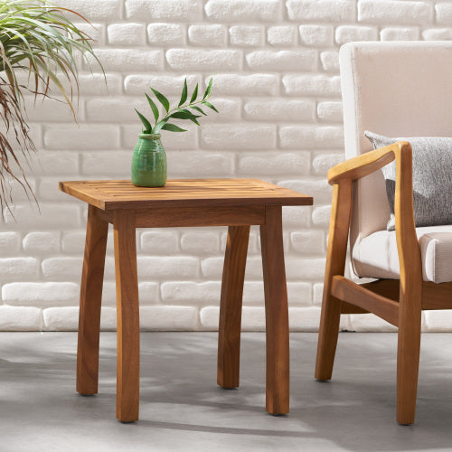 Patio Conversation Set, Outdoor Wood Leisure Seat (Set of 2)