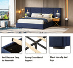 Queen Size Velvet Bed Frame