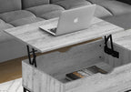 Coffee Table, 42" L, Rectangular, Cocktail, Lift-top