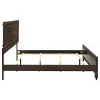 Villeparisis Dark Cocoa Eastern King Panel Bed