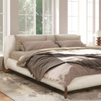 Alpine Puffy Modern Platform Bed, King