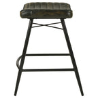 Ridgeway Leather Counter Stools Set of Two