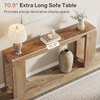 70.9" Extra Long Farmhouse Console Table