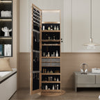 360° Swivel Jewelry Cabinet with Full Length Mirror