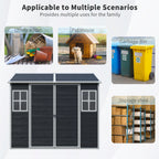 8 x 6ft Resin Outdoor Storage Shed