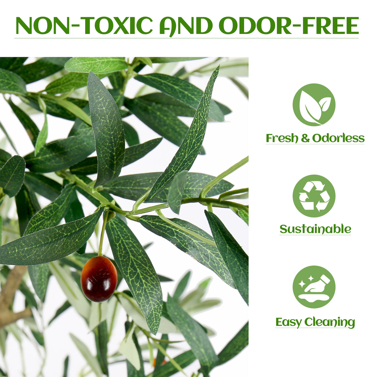7FT Artificial Olive Tree Indoor Tall Faux Plant