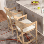 Americana Mid-Century Modern 26" Cane Back Counter Stool