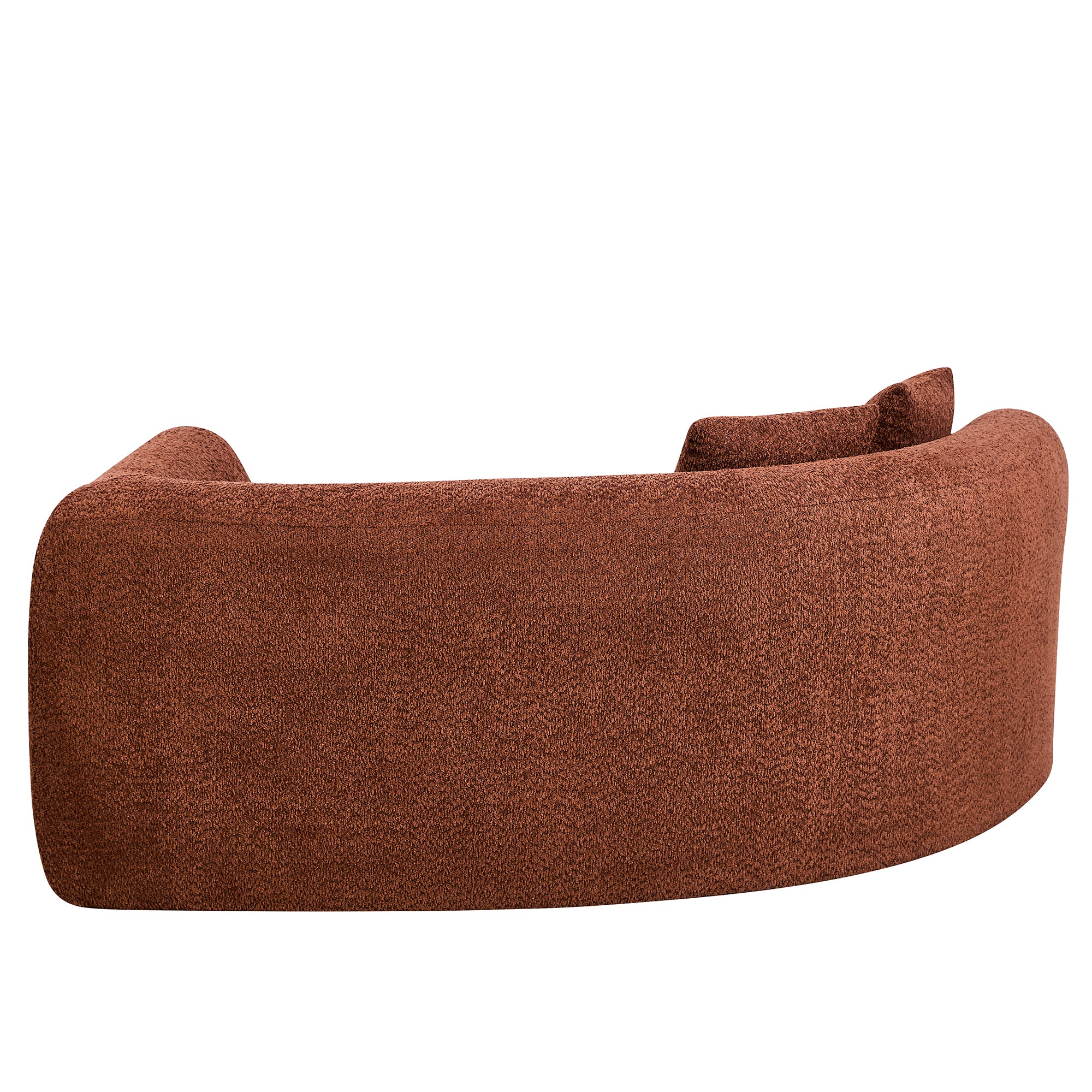 110" Modern Curved L-Shaped Modular Sectional Sofa