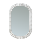 24"x36" Oval Scalloped Wall Mirror