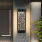 Black Aluminum Finish Outdoor Wall Light