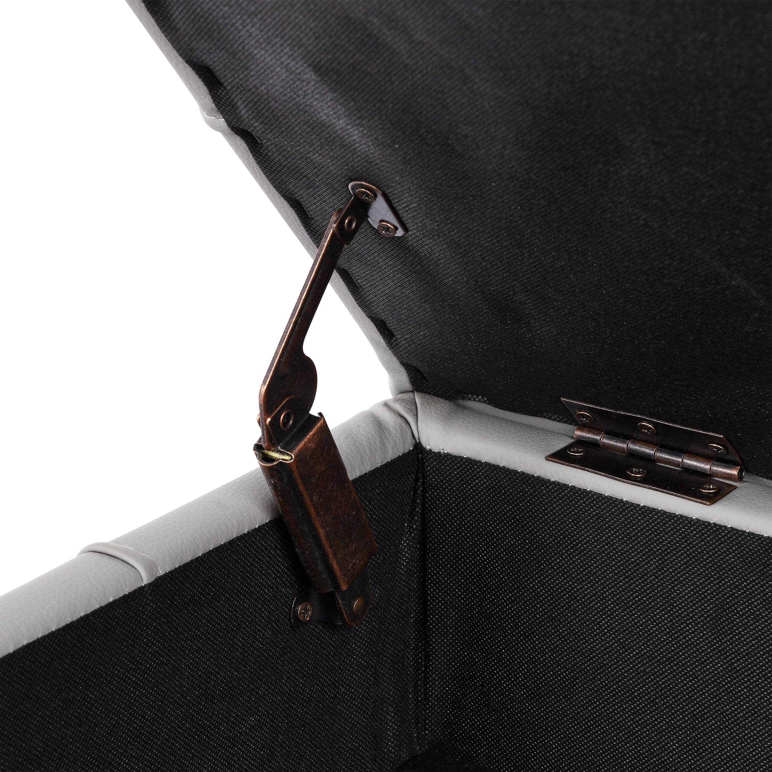 22 Inch Anti-Scratch Leather Storage Ottoman