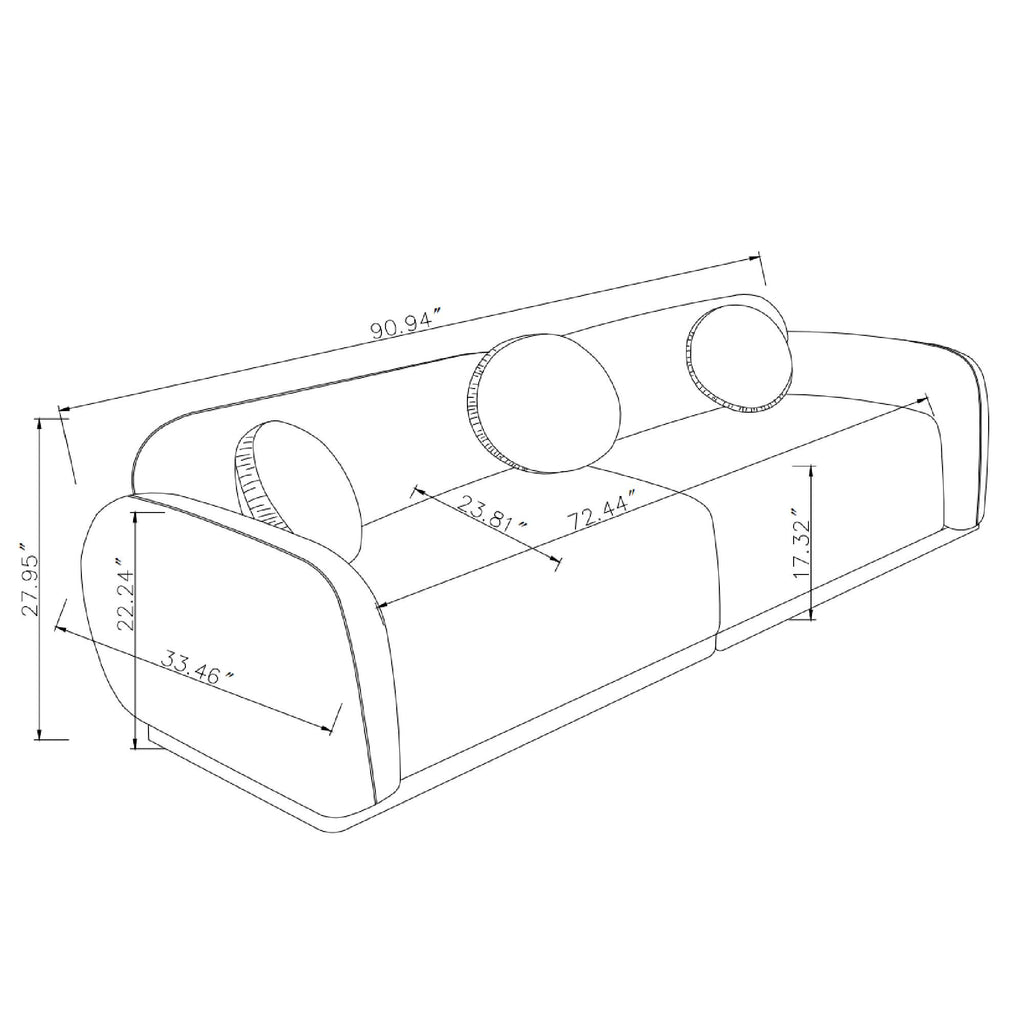 Modern Seater Sofa Ideal for Apartment Lounging & Friend Gatherings