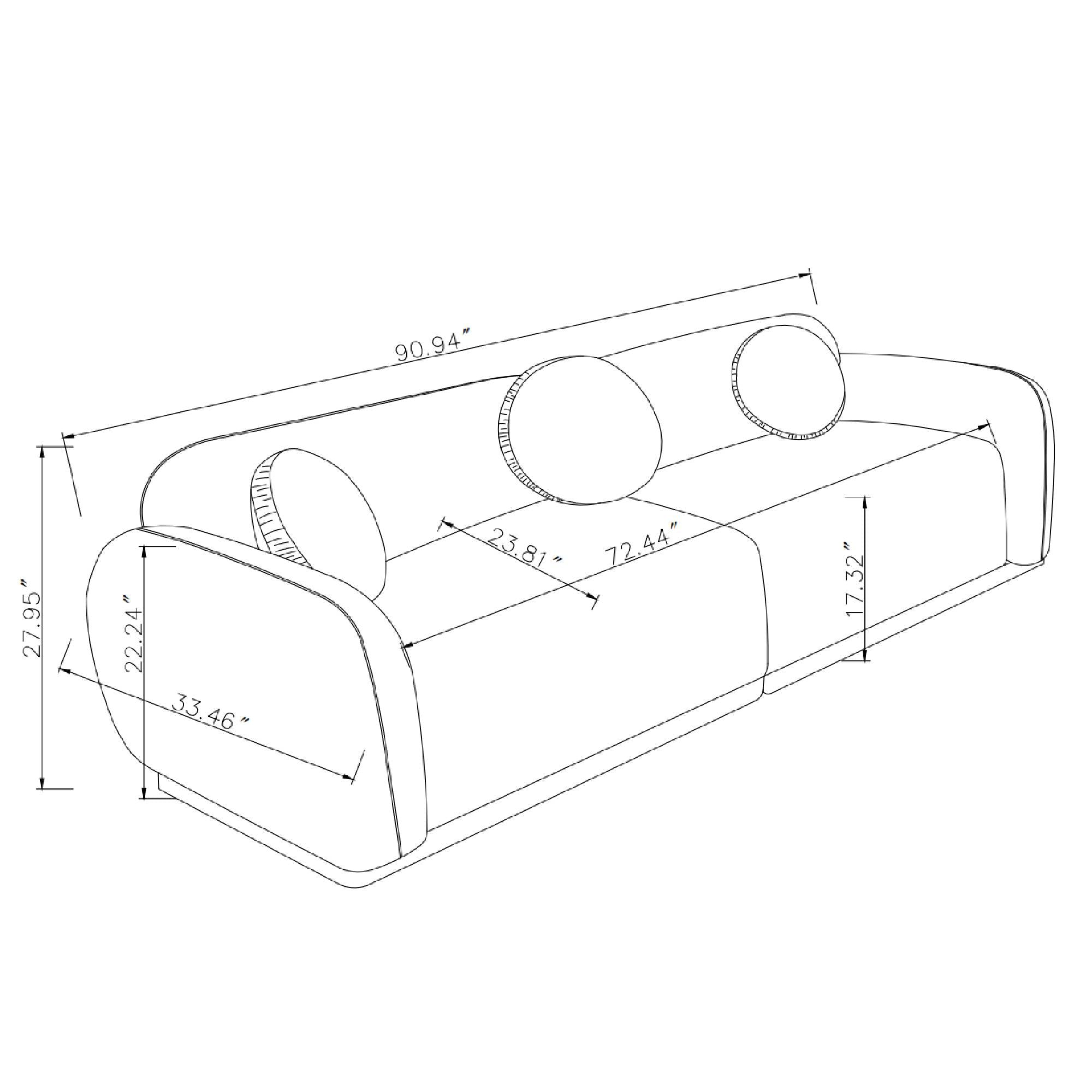 Modern Seater Sofa Ideal for Apartment Lounging & Friend Gatherings