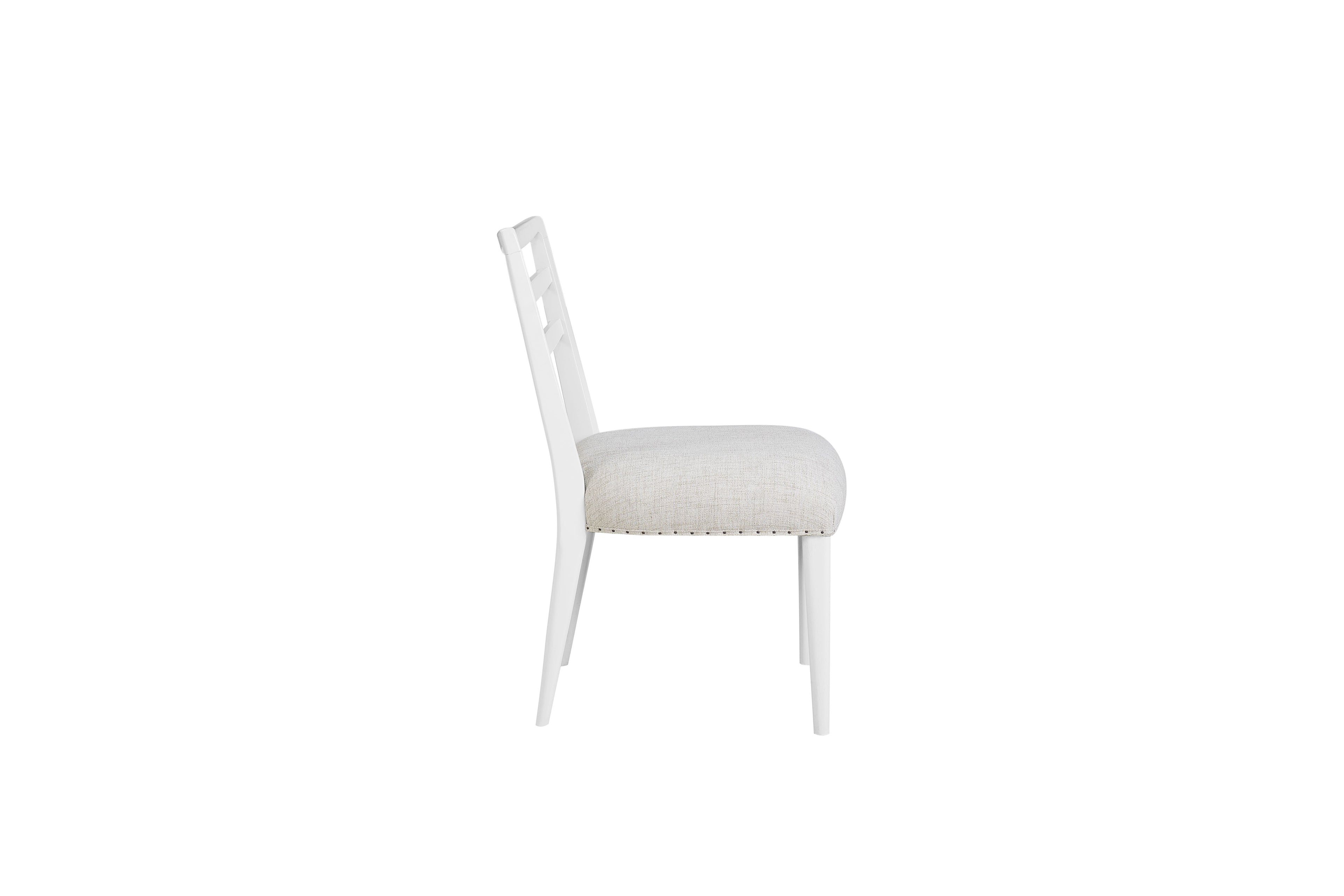 Ladderback Side Dining Chair Set of 2 in Ocean Finish