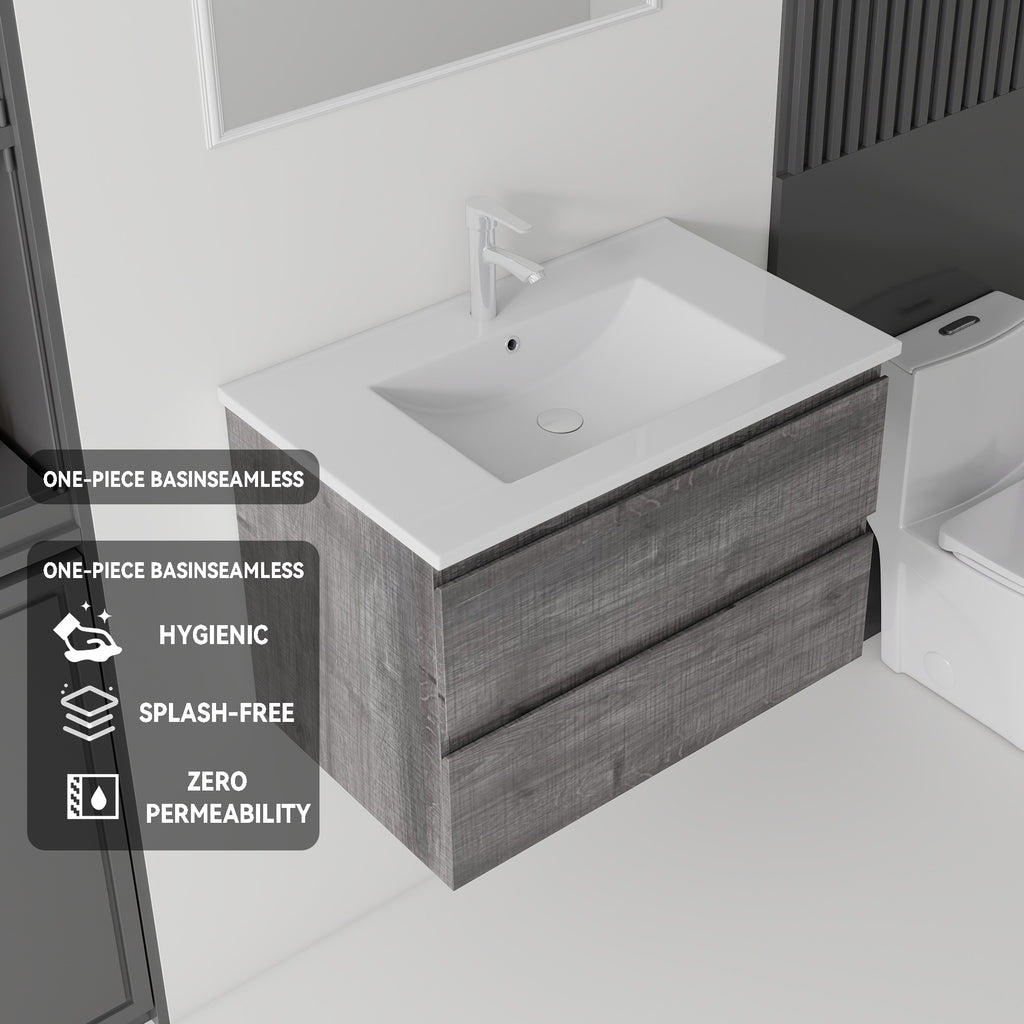 24 Inch Floating Bathroom Vanity with Sink