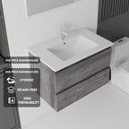 24 Inch Floating Bathroom Vanity with Sink