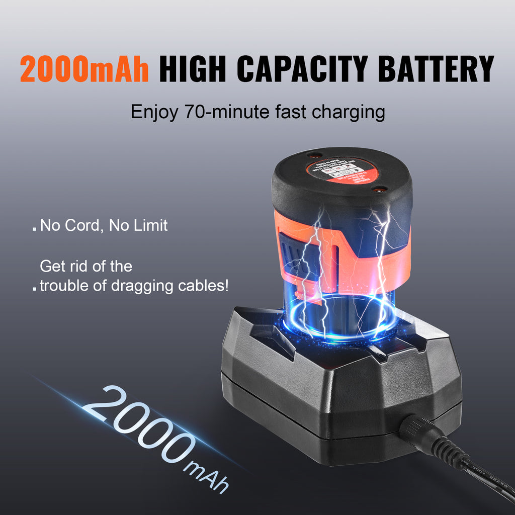 12V Electric Drain Auger - Cordless Plumbing Snake