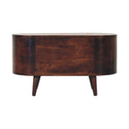 Solid Wood Light Rounded Lid-up Blanket Box