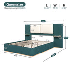 Queen Size Upholstered Platform Bed
