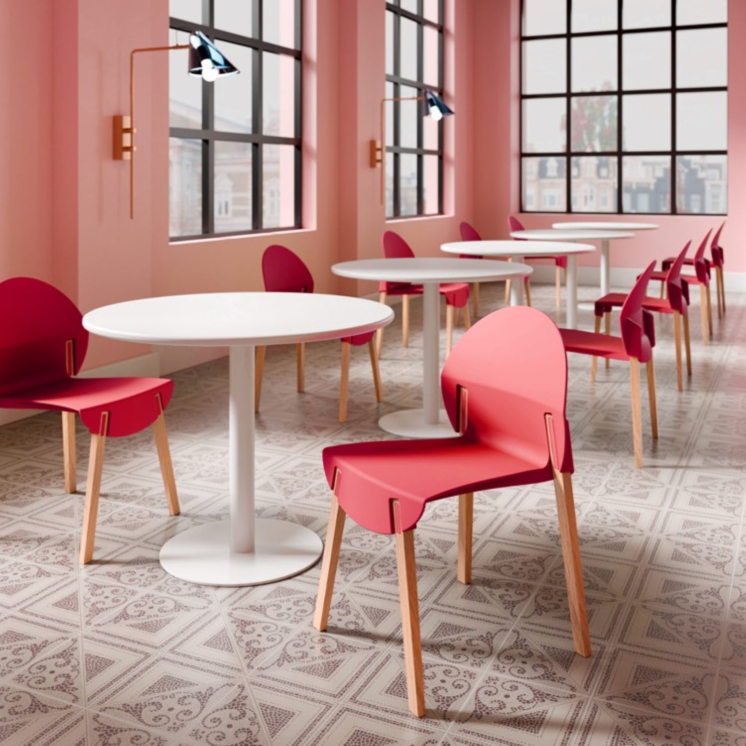Summer 4-Pack Crimson Chairs