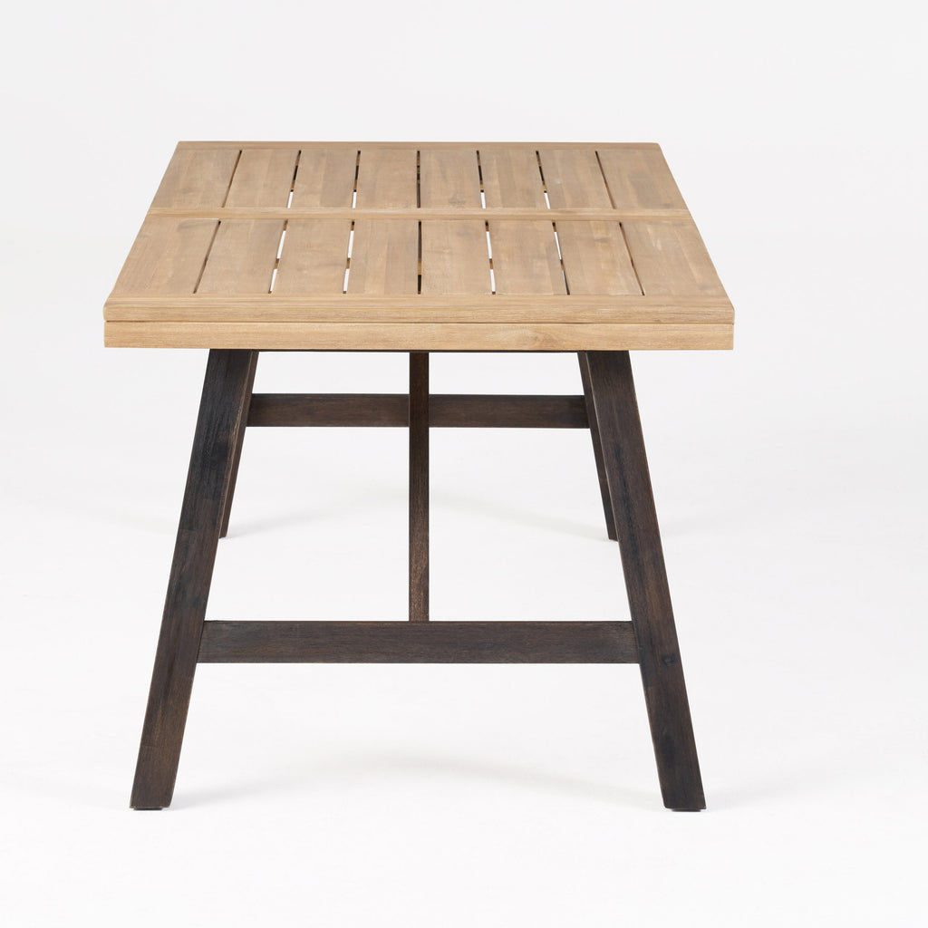 Bettina Dining Table with Slat Panel Design
