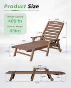 Outdoor Lounge Chairs Set of 2