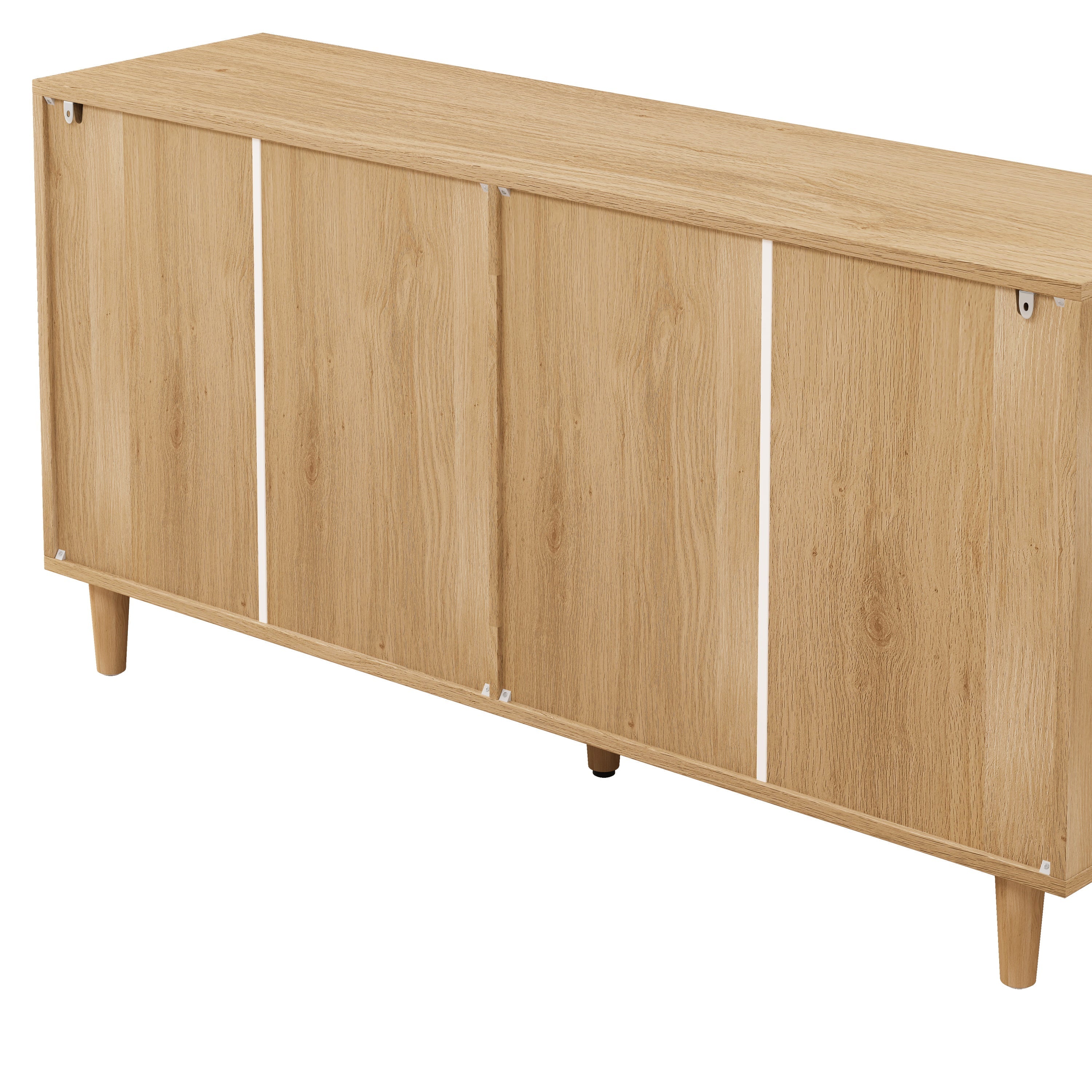 6-Drawers Rattan Storage Cabinet Natural