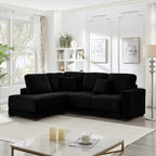 93" Sectional Sofa with Reversible Chaise Lounge