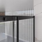 Semi-Frameless Sliding Shower Door, 56-60" W x 74" H