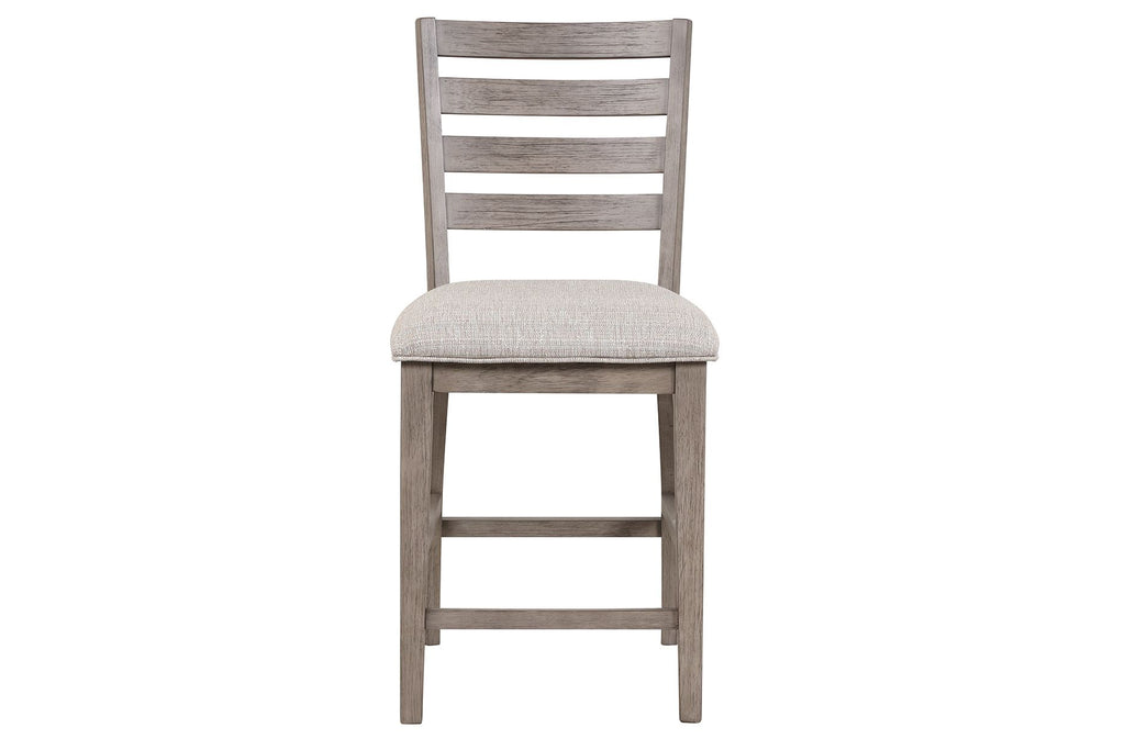 Counter Side Dining Stool with Ladder Back (Set of 2)