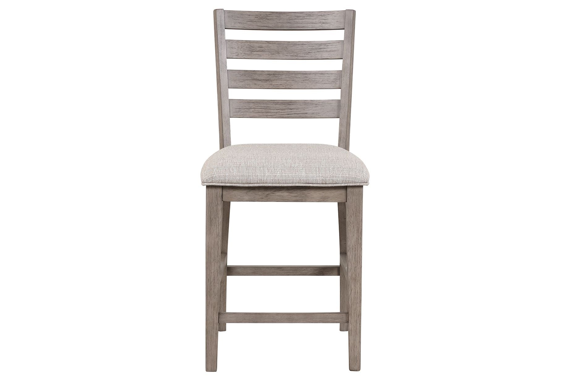 Counter Side Dining Stool with Ladder Back (Set of 2)
